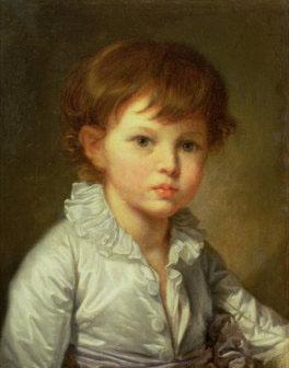 Jean-Baptiste Greuze ''Portrait of Count Stroganov as a Child oil painting image